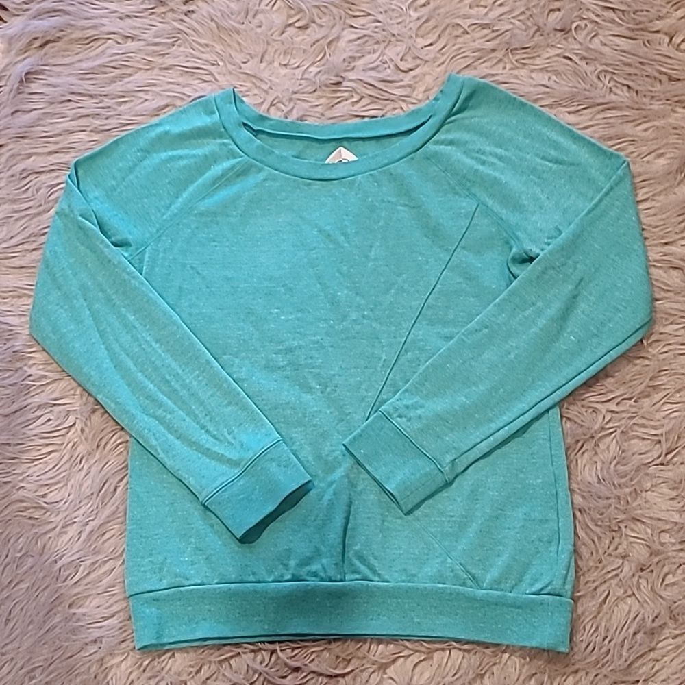 Volcom womens‎ Green crew neck logo sweatshirt size small